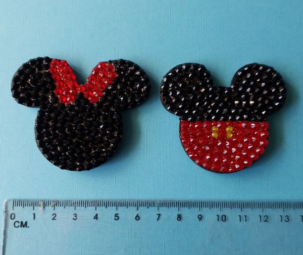 Koelkastmagneet Mickey en Mini set zwart